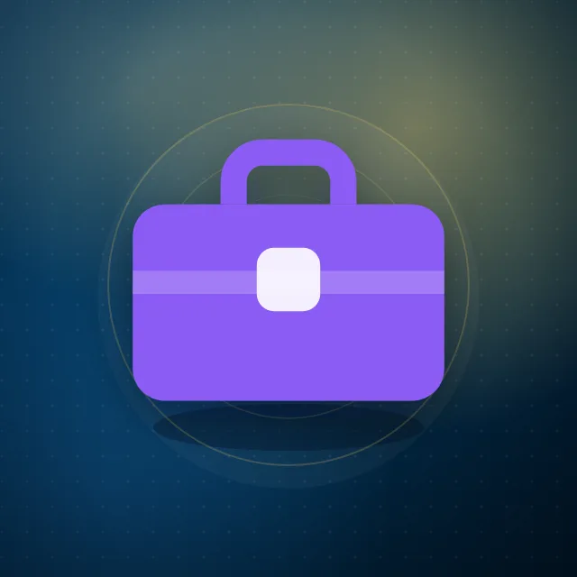 Illustration of a briefcase for the jobs category
